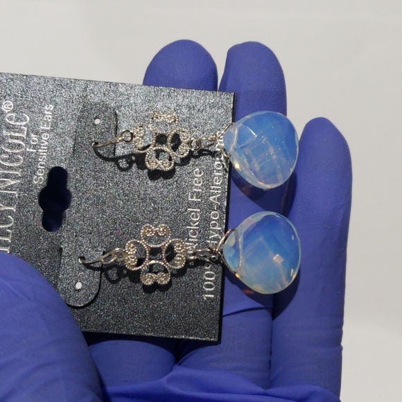 Ashley Nicole Filigree Drop Earrings – Opalescent Stones, Nickel-Free - Women's - Picture 6 of 8